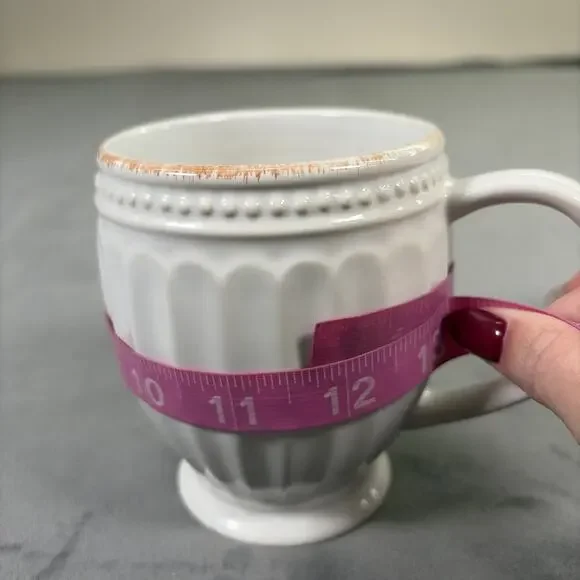 Lenox French Perle Groove White Ceramic Coffee Mug Replacement Benefits Charity - Picture 8 of 11